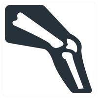 orthopedics and broken bone icon concept in blue color vector
