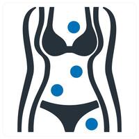 symptom checker and diagnosis concept in blue color vector