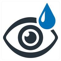 optometry and Eye consultation icon concept in blue color vector