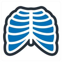 radiology and checkup icon concept in blue color vector
