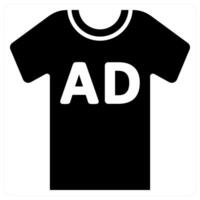 Product Ad and advertisement icon concept in black color vector