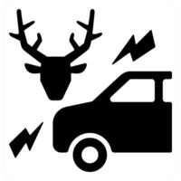Accidental Animal icon concept in black color vector