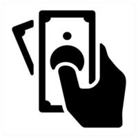 currency and money icon concept in black color vector