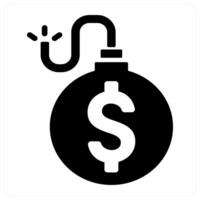 currency icon concept in black color vector