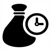 loan duration icon concept in black color vector