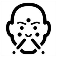 immunology and allergy icon concept in black color vector