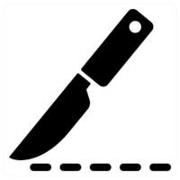 surgery knife and scapel icon concept in black color vector