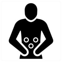 rash and allergy icon concept in black color vector