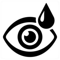optometry and Eye consultation icon concept in black color vector