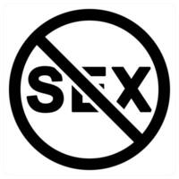 sexual disorder and Contraceptives icon concept in black color vector
