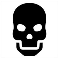 osteology and skeleton icon concept in black color vector