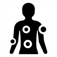symptom checker icon concept in black color vector