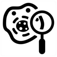 biochemistry and chemistry lab icon concept in black color vector