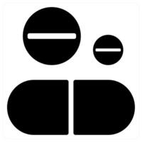 pills and medicine concept in black color vector
