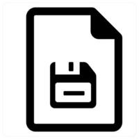 Floppy icon concept in black color vector