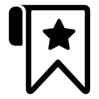 Favorite Document icon concept in black color vector