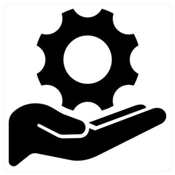 Configuration icon concept in black color vector