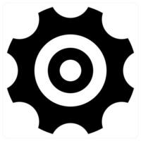 Settings and optimization icon concept in black color vector