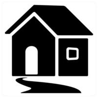 Home icon concept in black color vector