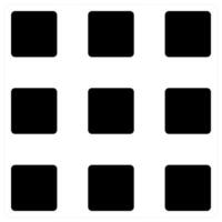 Square Grid icon concept in black color vector