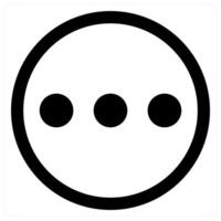 Menu and list icon concept in black color vector