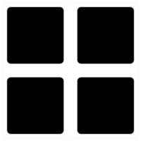 Dots Grid icon concept in black color vector