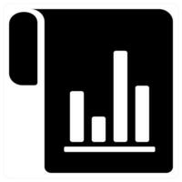 Flow Chart icon concept in black color vector