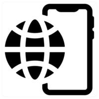 Digital Media icon concept in black color vector