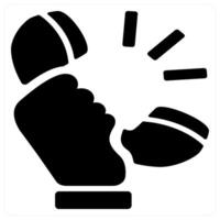 Receiver icon concept in black color vector