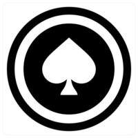 Cards Game icon concept in black color vector