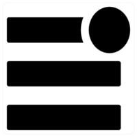 Notification bar icon concept in black color vector