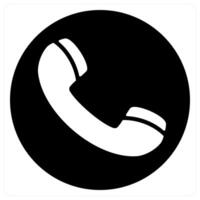 Call icon concept in black color vector