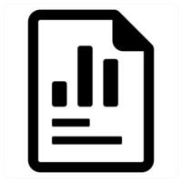 Graph icon concept in black color vector