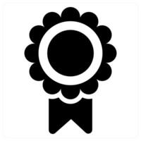 Badge icon concept in black color vector
