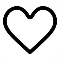 Heart icon concept in black color vector