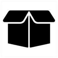 Drop box icon concept in black color vector