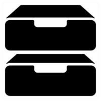 Drives icon concept in black color vector