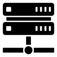 Hosting icon concept in black color vector