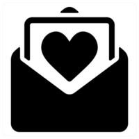 Mail icon concept in black color vector