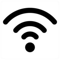 Wifi icon concept in black color vector