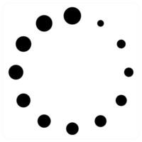 loading icon concept in black color vector