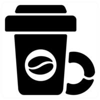 beverage icon concept in black color vector