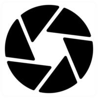capture and picture icon concept in black color vector