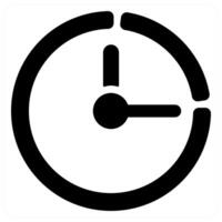 time icon concept in black color vector