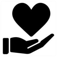 like and love in black color vector