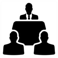 lecture icon concept in black color vector