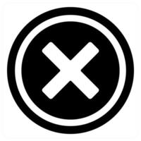 remove icon concept in black color vector