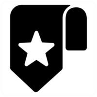 bookmark and tag icon concept in black color vector
