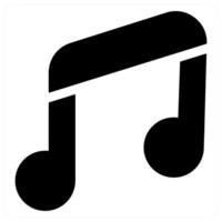 music and sound icon concept in black color vector