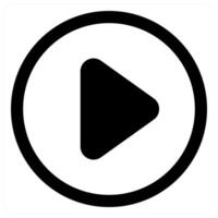 player and audio icon concept in black color vector